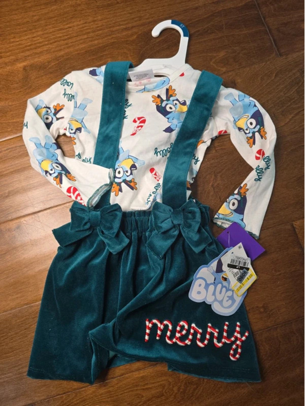 18m brand new disney bluey christmas dress items 606G8